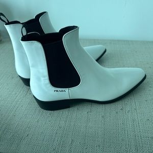 White Prada Boots - Size 36 - image 1